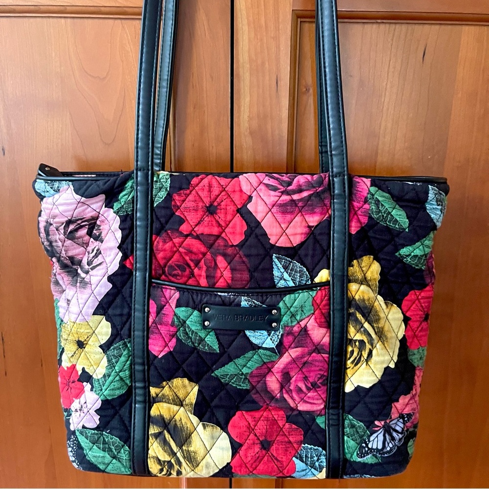 Vera Bradley Havana Rose Collection Super Spacious Tote / Shoulder Bag - Picture 3 of 14